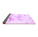 Sideview of Oriental Purple Modern Rug, abs1179pur