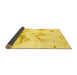 Sideview of Oriental Yellow Modern Rug, abs1179yw