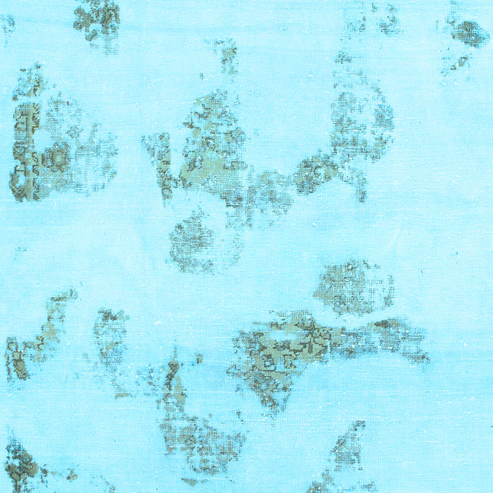 Oriental Light Blue Modern Rug, abs1179lblu