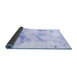 Sideview of Oriental Blue Modern Rug, abs1179blu