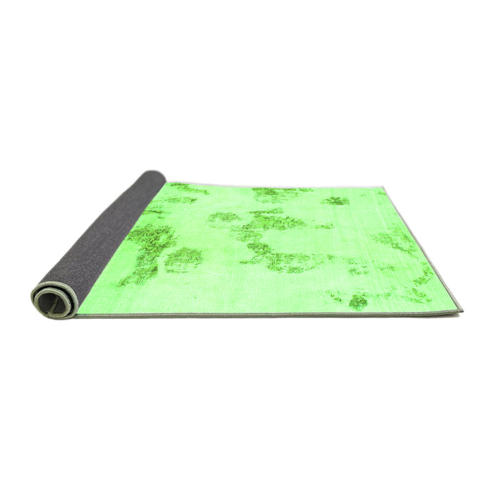Sideview of Oriental Green Modern Rug, abs1179grn