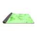 Sideview of Oriental Green Modern Rug, abs1179grn