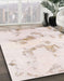 Machine Washable Abstract Pink Rug in a Family Room, wshabs1179