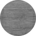 Round Abstract Gray Modern Rug, abs117gry