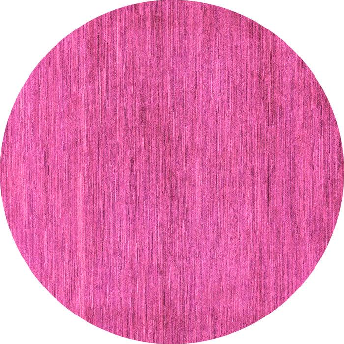 Round Machine Washable Abstract Pink Modern Rug, wshabs117pnk