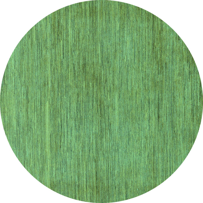 Round Abstract Turquoise Modern Rug, abs117turq