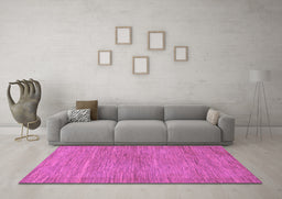 Machine Washable Abstract Purple Modern Area Rugs in a Living Room, wshabs117pur