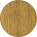 Round Abstract Brown Modern Rug, abs117brn