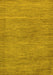 Machine Washable Abstract Yellow Modern Rug, wshabs117yw