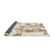 Sideview of Abstract Brown Oriental Rug, abs1180