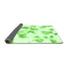 Sideview of Oriental Green Modern Rug, abs1180grn