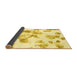 Sideview of Oriental Yellow Modern Rug, abs1180yw