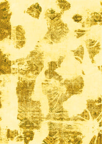 Oriental Yellow Modern Rug, abs1180yw