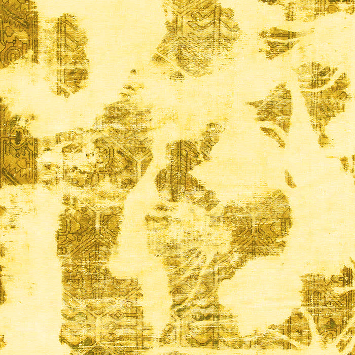 Oriental Yellow Modern Rug, abs1180yw