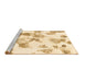 Sideview of Machine Washable Oriental Brown Modern Rug, wshabs1180brn