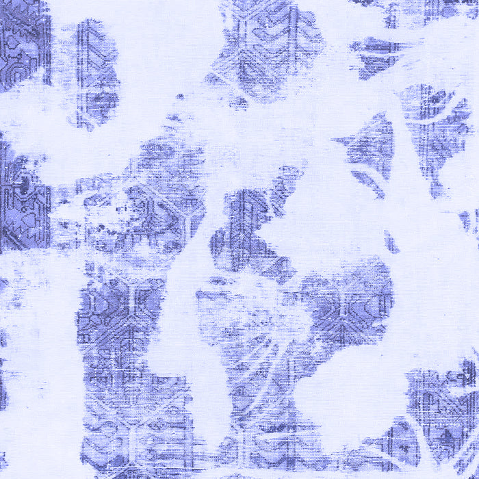 Machine Washable Oriental Blue Modern Rug, wshabs1180blu