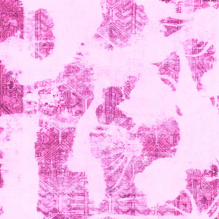 Machine Washable Oriental Pink Modern Rug, wshabs1180pnk