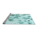 Sideview of Machine Washable Oriental Light Blue Modern Rug, wshabs1180lblu