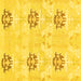 Square Oriental Yellow Modern Rug, abs1181yw