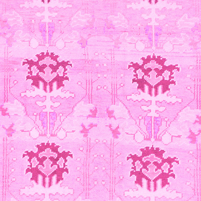 Machine Washable Oriental Pink Modern Rug, wshabs1181pnk