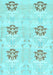 Oriental Light Blue Modern Rug, abs1181lblu