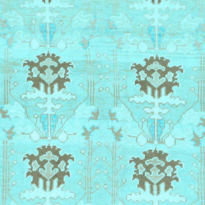 Oriental Light Blue Modern Rug, abs1181lblu