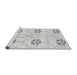 Sideview of Machine Washable Oriental Gray Modern Rug, wshabs1181gry