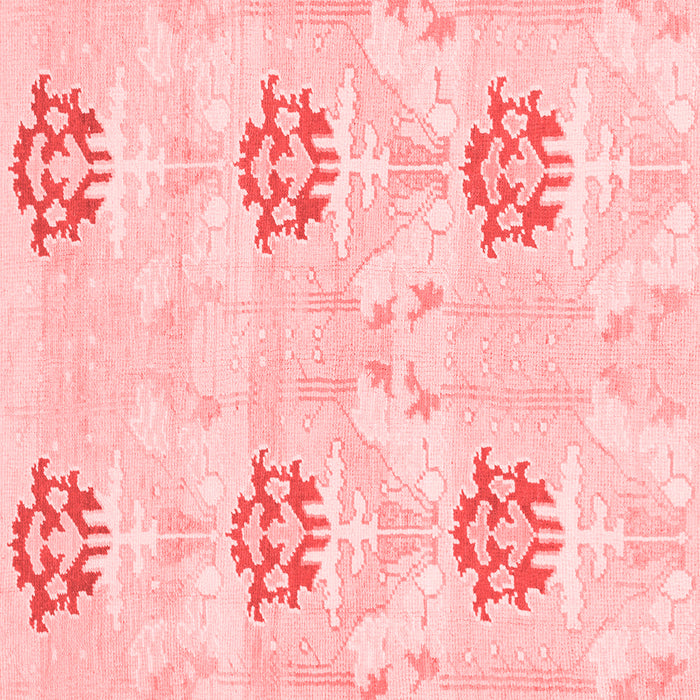 Machine Washable Oriental Red Modern Rug, wshabs1181red