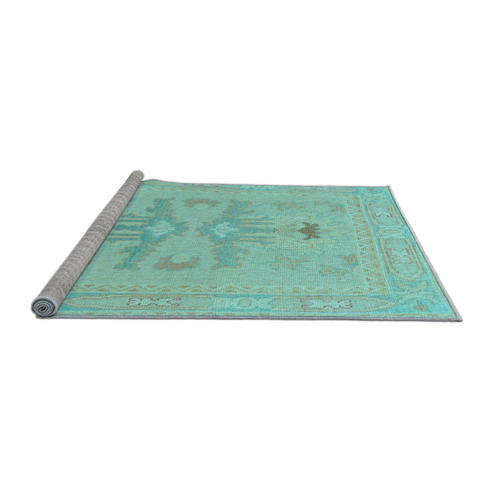 Sideview of Machine Washable Abstract Light Blue Modern Rug, wshabs1182lblu