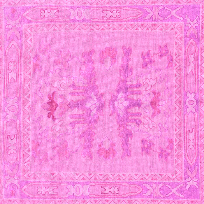 Square Abstract Pink Modern Rug, abs1182pnk