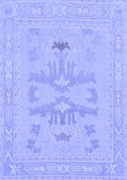 Abstract Blue Modern Rug, abs1182blu