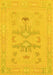 Machine Washable Abstract Yellow Modern Rug, wshabs1182yw