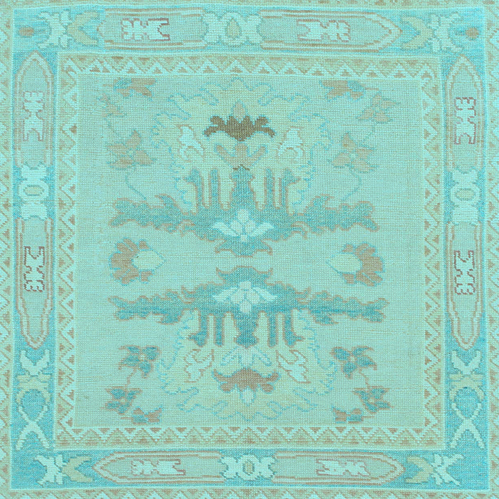 Square Machine Washable Abstract Light Blue Modern Rug, wshabs1182lblu