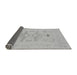 Sideview of Abstract Gray Modern Rug, abs1182gry