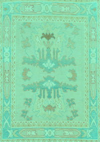 Abstract Turquoise Modern Rug, abs1182turq