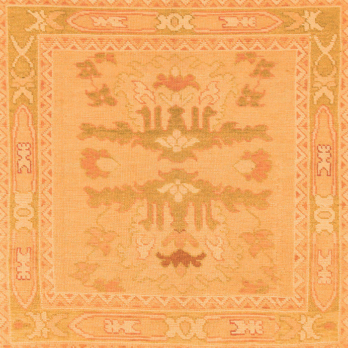 Square Abstract Orange Modern Rug, abs1182org
