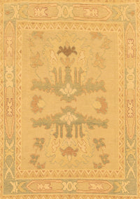 Abstract Brown Modern Rug, abs1182brn