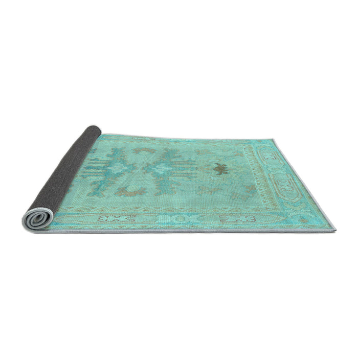 Sideview of Abstract Light Blue Modern Rug, abs1182lblu