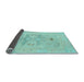 Sideview of Abstract Light Blue Modern Rug, abs1182lblu