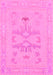 Machine Washable Abstract Pink Modern Rug, wshabs1182pnk