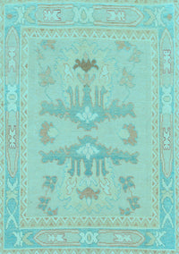 Abstract Light Blue Modern Rug, abs1182lblu