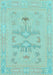 Abstract Light Blue Modern Rug, abs1182lblu