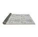 Sideview of Abstract Gray Modern Rug, abs1183gry