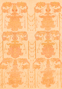 Abstract Orange Modern Rug, abs1183org