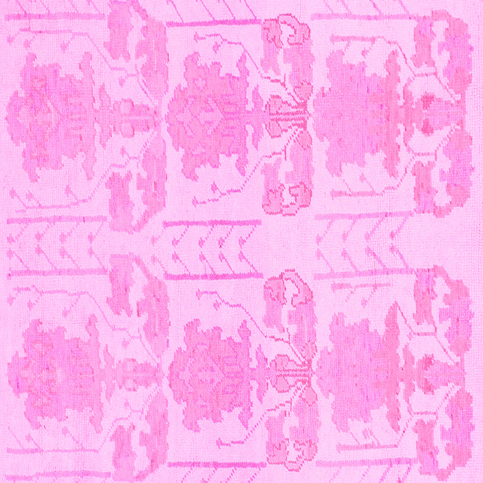 Square Machine Washable Abstract Pink Modern Rug, wshabs1183pnk