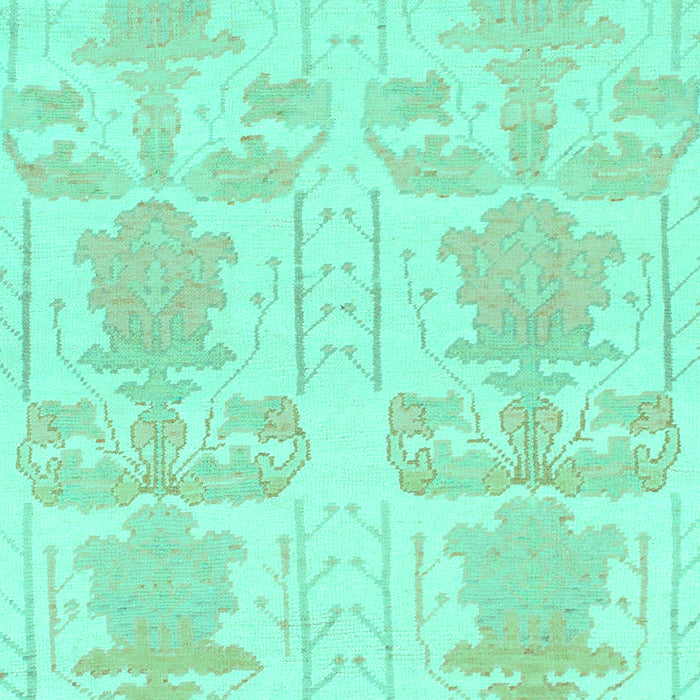 Machine Washable Abstract Turquoise Modern Area Rugs, wshabs1183turq