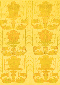 Abstract Yellow Modern Rug, abs1183yw