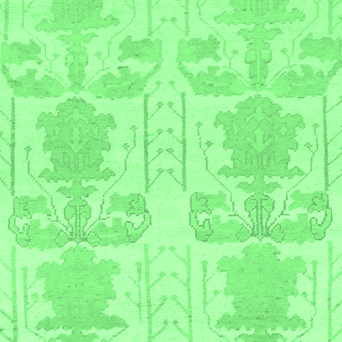 Machine Washable Abstract Emerald Green Modern Area Rugs, wshabs1183emgrn