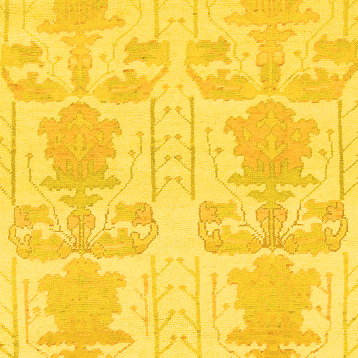 Machine Washable Abstract Yellow Modern Rug, wshabs1183yw