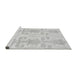 Sideview of Machine Washable Abstract Gray Modern Rug, wshabs1183gry